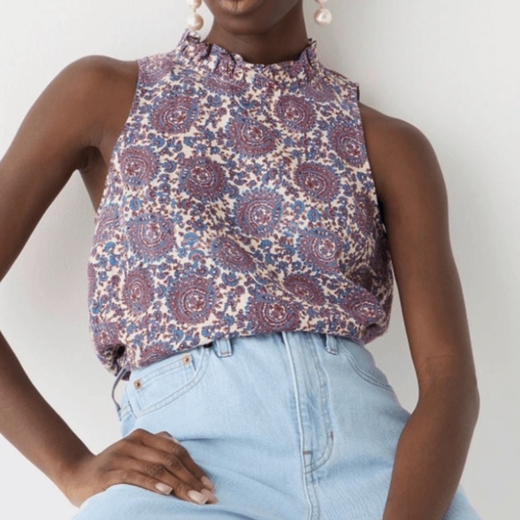 J. Crew Tops - J.Crew Fleur top in floral linen